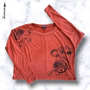 FRESHMAN Dolman Sleeve Crop Shirt